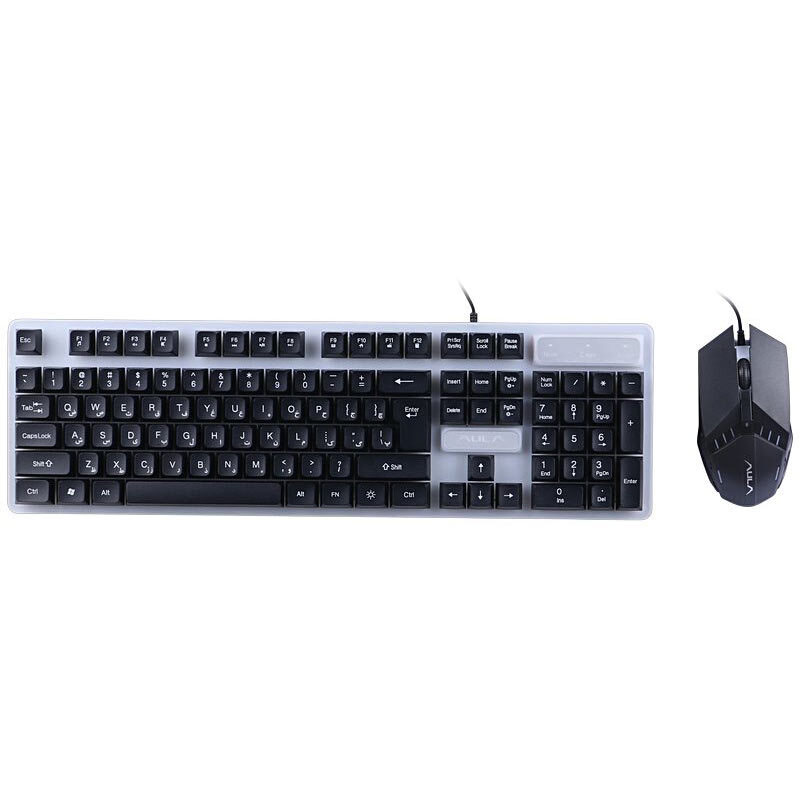 کیبرد و موس سیم دار گیمینگ AULA F3061 COMBO