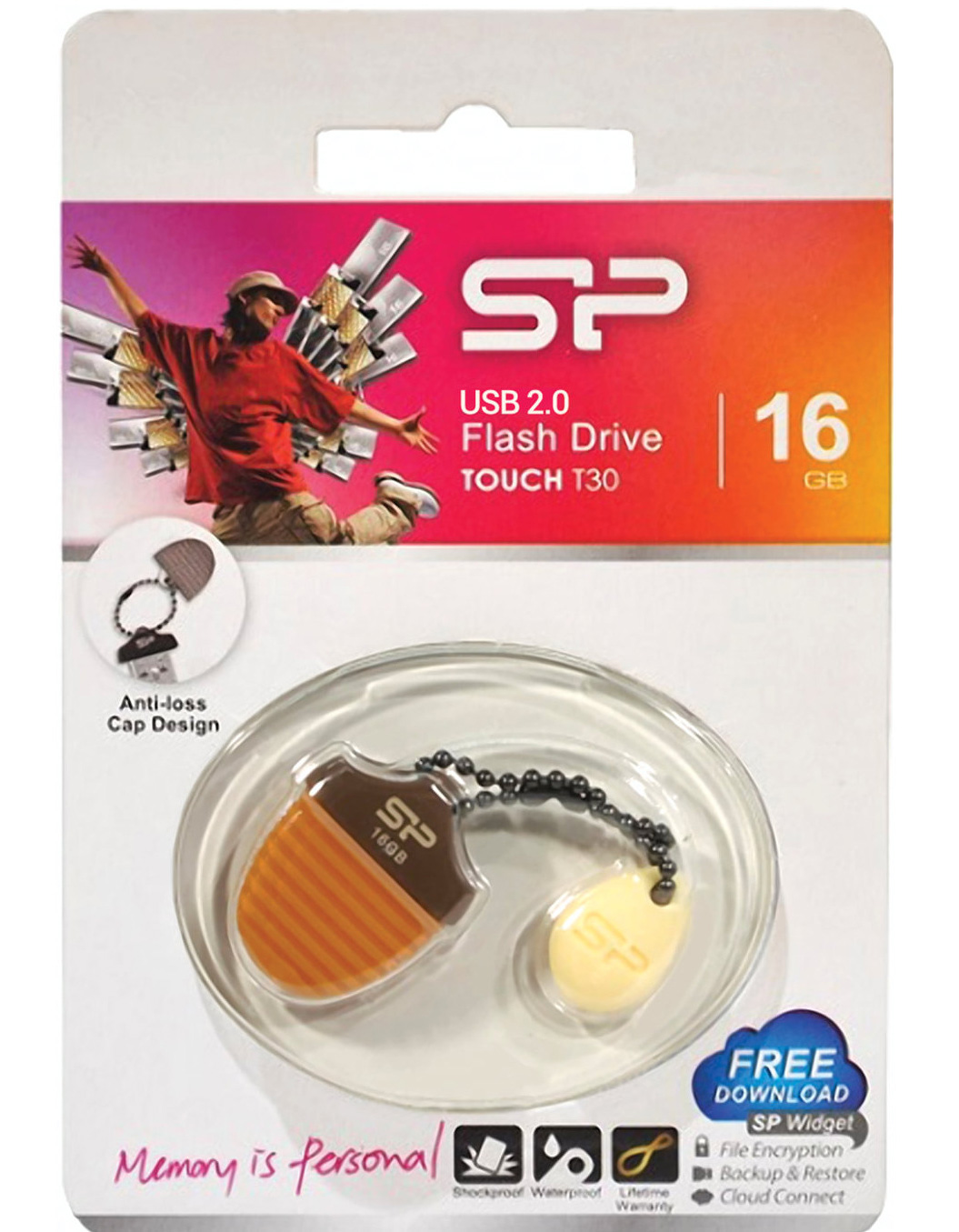 فلش سیلیکون پاور 16 گیگا بایت SP TOUCH T30 16G