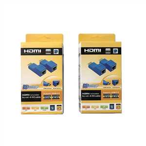 تبدیل افزایش طول HDMI با کابل شبکه نارنجی ( HDMI EXTENDER 30M )