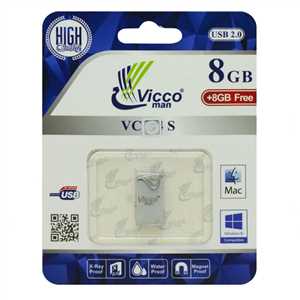 فلش ویکو 8+8free گیگابایت VICCO VC264S USB 2.0 8G