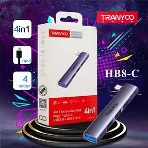 هاب 4 پورت Type-C ترانیو TRANYOO HB8-C