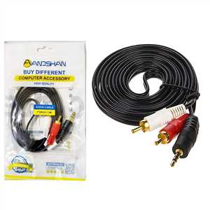 کابل 1 به 2 صدا ANOSHAN AUDIO CABLE 1*2 1.5M