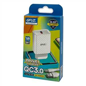 شارژر دیواری فست جیفیوز GFUZ GA-03 18W + کابل TYPE C