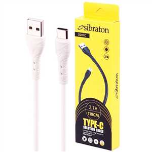 کابل شارژ TYPE C سیبراتون SIBRATON S207C 110CM 2.1A