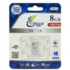 فلش ویکو 8+8free گیگابایت VICCO VC264S USB 2.0 8G