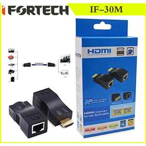 تبدیل افزایش طول HDMI با کابل شبکه آیفورتک (  HDMI EXTENDER 30M )