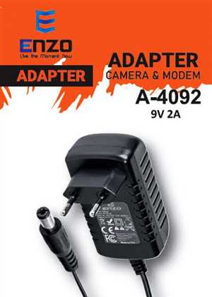 آداپتور مودم انزو ENZO 9V 2A A-4092