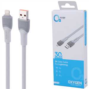 کابل شارژ آیفون اکسیژن OXYGEN LX-14 1M 30W