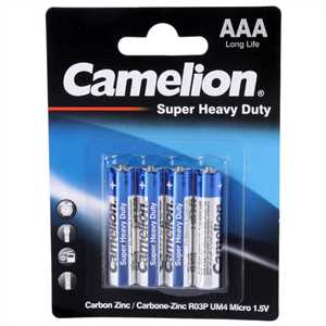 باتری نیم قلم CAMELION SUPER HEAVY DUTY - بسته 4 عددی