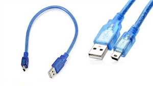 کابل MINI USB شیلدار 30CM - کابل ذوزنقه