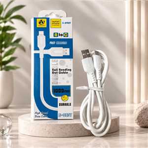 کابل شارژ TYPE C مدل SASATHREE S-090T 1M 3A