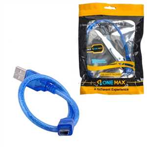 کابل MINI USB شیلدار وان مکس ONEMAX 30CM - کابل ذوزنقه
