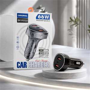 شارژر فندکی PD30W + QC3.0 66W