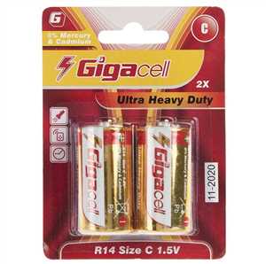 باتری متوسط GIGACELL ULTRA HEAVY DUTY-باتری C