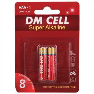 باتری نیم قلم DM CELL SUPER ALKALINE