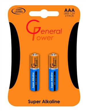 باتری نیم قلم GENERAL POWER ALKALINE