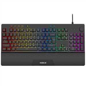 کیبرد سیم دار گیمینگ هیسکا HISKA HX-KEG405