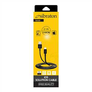 کابل شارژ آیفون سیبراتون SIBRATON S232I 110CM 2.1A 