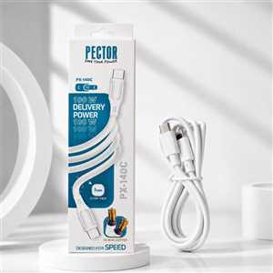 کابل شارژ  PECTOR Type-C to Type-C PX-140C 1M 100W