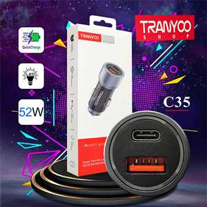 شارژر فندکی فست ترانیو TRANYOO T-C35 52.5W