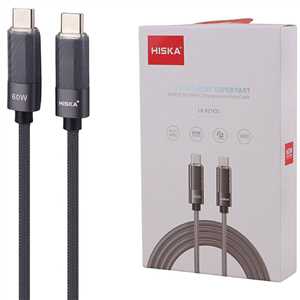 کابل شارژ هیسکا HISKA LX-821CC Type-C to Type-C 1M 60W
