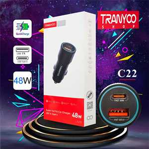 شارژر فندکی فست ترانیو TRANYOO T-C22 48W