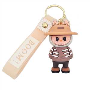 آویز و جاکلیدی لبوبو کلاه دار سیلیکونی