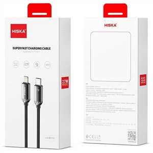 کابل شارژ HISKA LX-801CL Type-C to Lightning 1M 27W