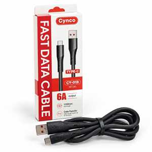 کابل شارژ TYPE C مدل CYNCO CY-01B 1M 6A