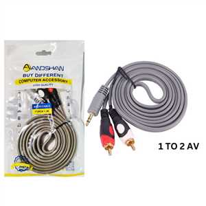 کابل 1 به 2 صدا ANOSHAN AUDIO CABLE 1*2 GOOD 1.5M