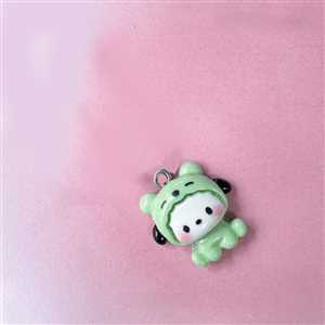 آویز موبایل و فلش نوزاد لباس خرسی شیشه ای