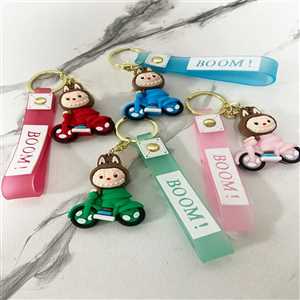 آویز و جاکلیدی لبوبو دوچرخه سوار سیلیکونی