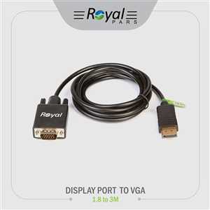 کابل DISPLAY به VGA رویال ROYAL DP TO VGA 3M