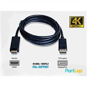 کابل DP به HDMI آیفورتک ( DP TO HDMI IFORTECH 1.8M )