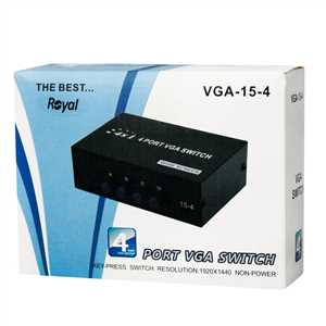 اسپلیتر 1 به 4 VGA رویال ROYAL 4 PORT VGA-15-4