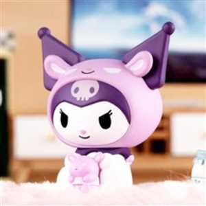 آویز و جاکلیدی کرومی بنفش سیلیکونی