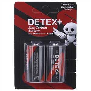 باتری متوسط DETEX ZINC CARBON-باتری C