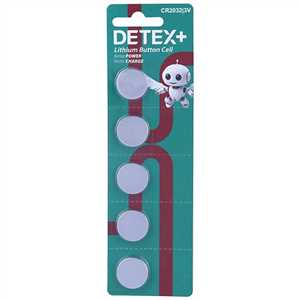 باتری سکه ای DETEX 2032- پک 5تایی