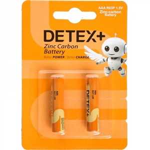 باتری نیم قلم DETEX ZINC CARBON