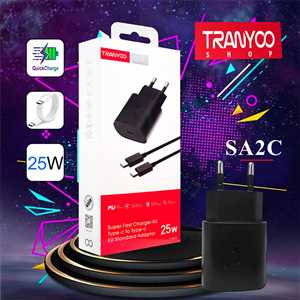 شارژر فست ترانیو TRANYOO T-SA2C 25W + کابل TYPEC