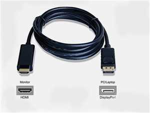 کابل DISPLAY به HDMI دیتک( DTECH DP TO HDMI 1.8M )