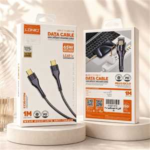 کابل شارژ الدینیو LDNIO LC651C Type-C to Type-C 1M 65W