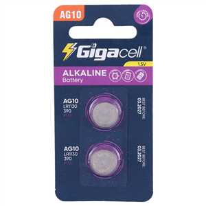 باتری سکه ای گیگاسل Gigacell Alkaline AG10