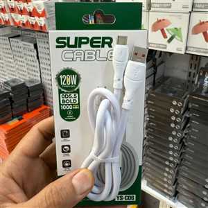 کابل شارژ TYPEC فست YS-C06 1M 120W