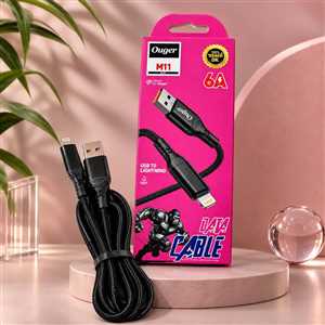 کابل شارژ آیفون OUGER M11 1M 6A