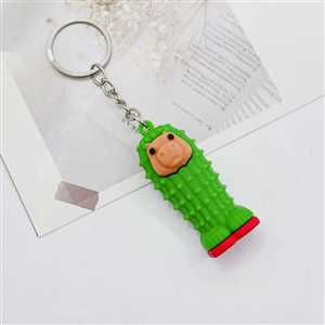 آویز و جاکلیدی کاکی سیلیکونی