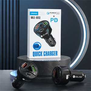 شارژر فندکی MLE-003 QC3.0 PD 55W - سفید 