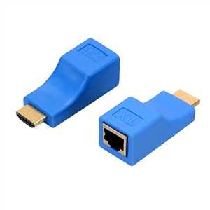 تبدیل افزایش طول HDMI با کابل شبکه دیتک ( HDMI EXTENDER 30M DETECH )