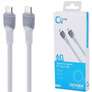 کابل شارژ اکسیژن OXYGEN LX-14 Type-C to Type-C 1-M 60W