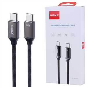 کابل شارژ هیسکا HISKA LX-801CC Type-C to Type-C 1M 60W